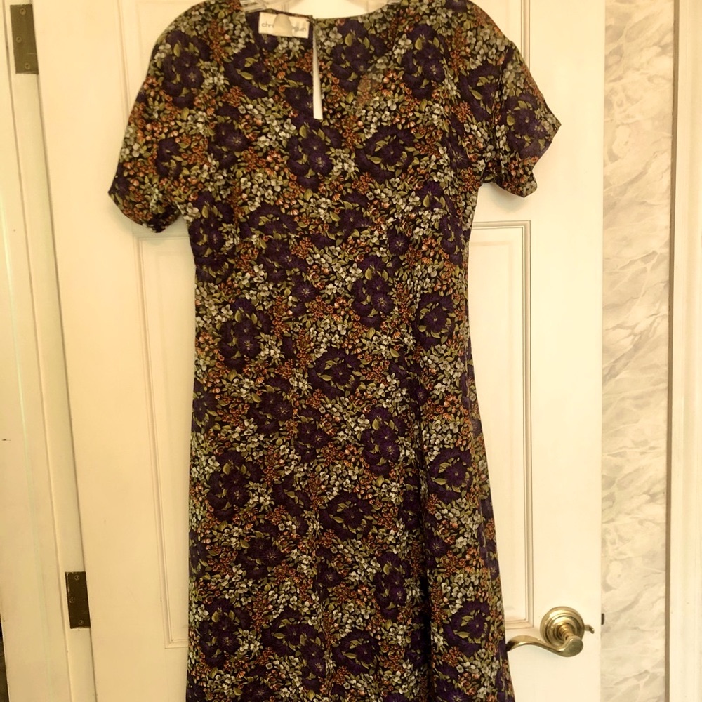 Vintage 90s Boho floral maxi dress